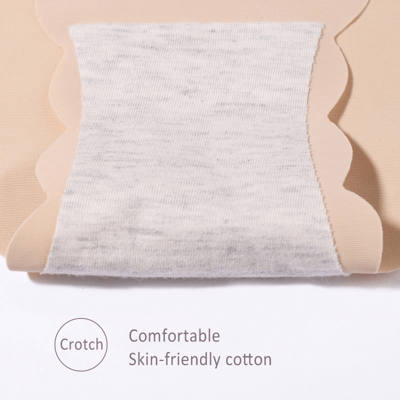 Solid color low waist ruffle briefs featuring skin-friendly cotton for comfort and seamless fit, enhancing feminine style.